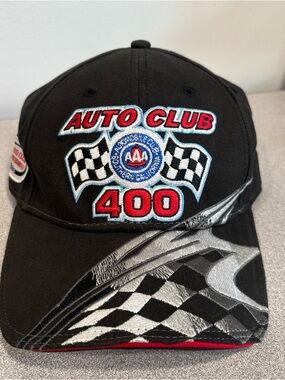 AAA Auto Club 400 Black Racing Cap